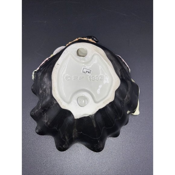 Fitz and Floyd Halloween Witch Candy Dish Vintage Glazed Ceramic 1992 - Picture 5 of 12